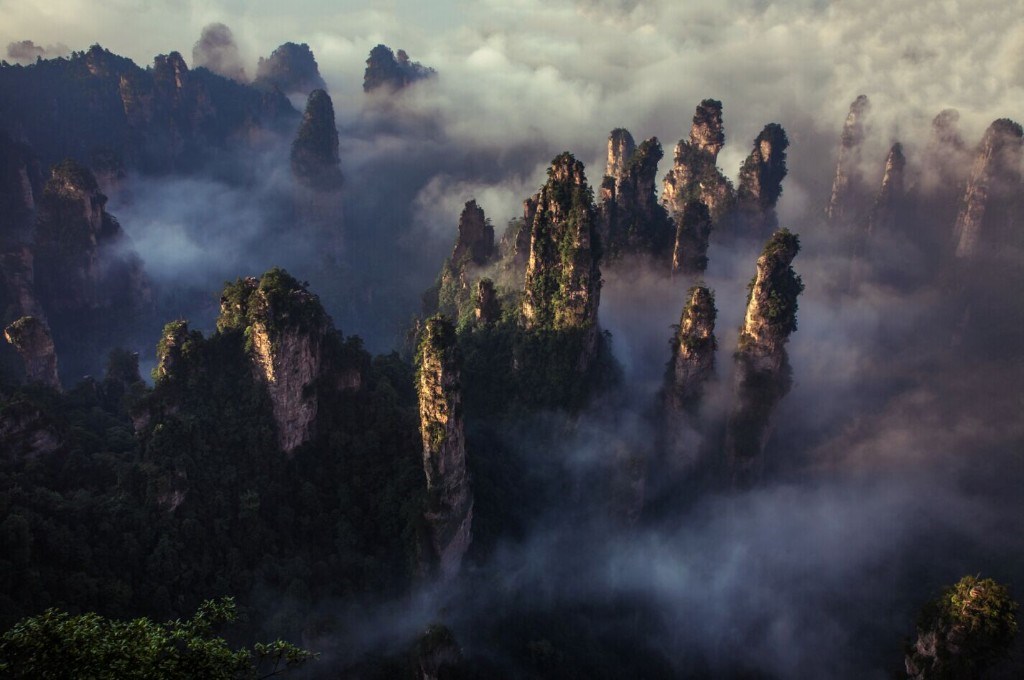 Zhangjiajie Wulingyuan peak-forest landscape
